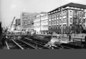 Stadtbahnbaustelle vor dem Amtsgericht - 18.03.1977